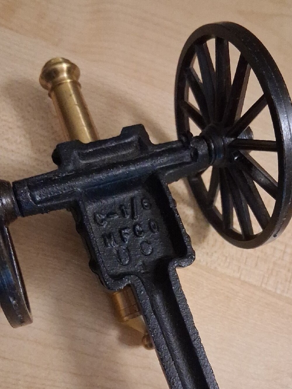 Brass and Cast Iron Cannon Decor - Picture 6 of 7